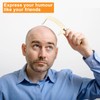 Bald Man Comb Joke Set, Wooden Bald Man Comb, Joke