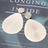 Iaceble Exaggerated Geometric Earrings Large Hammered Teardrop Earrings Textured Metal
