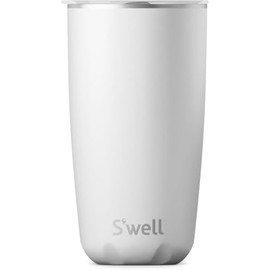 S'well - Stainless Steel Tumbler with Slide-Open Lid, Triple Layered Vacuum Insulated Containers Keeps Drinks Cold for 12 Hours and Hot for 4, BPA Free(18 oz, Moonstone)