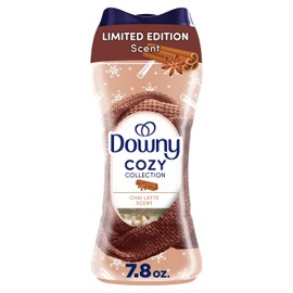 Downy Cozy Collection In-Wash Laundry Scent Booster Beads, Chai Latte Scent, 7.8 oz, Limited Edition Laundry Beads