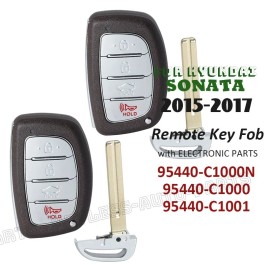 KeylessAutoParts 95440-C1000N for Hyundai Sonata 2015-2017 Remote Key Fob 95440-C1000 95440-C1001