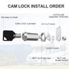 inBovoga 6 Pack Cabinet Locks with Key, 1-1/8" Cam Lock,