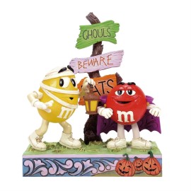 Jim Shore M&Ms RED & YELLOW MUMMY AND VAMPIRE-SPOOKY ADVENTURES 6016686 NEW