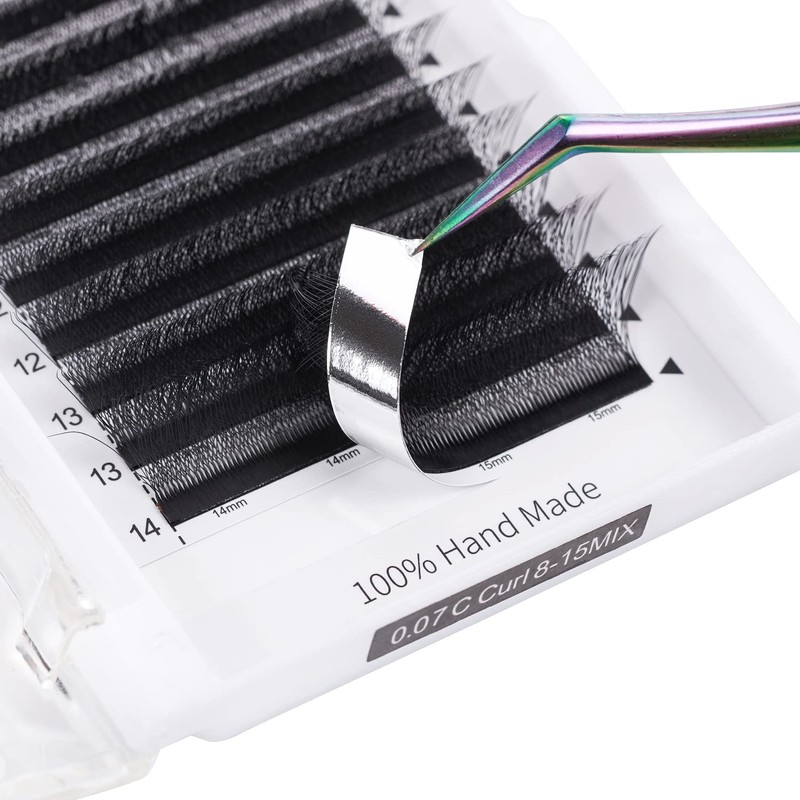 W Eyelash Extensions 5D Volume 0.07D Curl 8-15mm Easy Fan