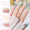 Solid Sculpture Builder Gel, Clear Non-Stick Hand Extension Gel for