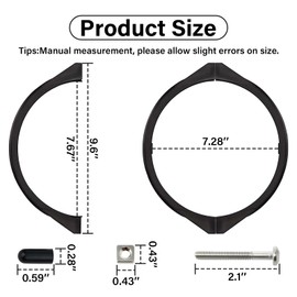 GMX600NM Flange Valve Clamp for Hayward Pro Series Sand Filter Pump Clamp with Screw Swimming Pool Filter Parts Replacement S164T S166T S180T S210T S210S S220T S230T S244T