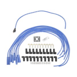 ACCEL 5040B Super Stock Spark Plug Wire Set - 8mm - Universal - Blue Wire with Blue Straight Boots