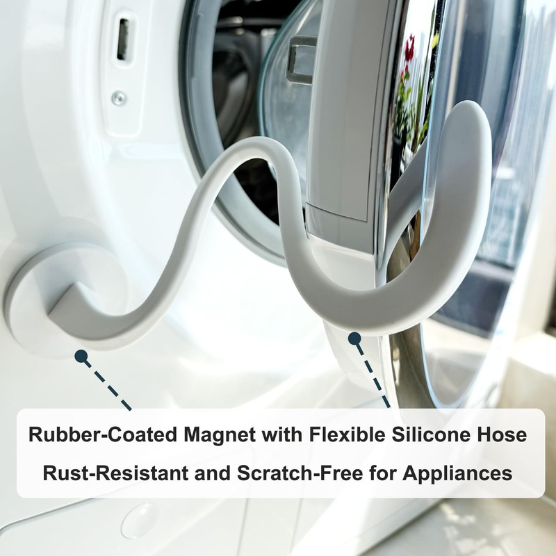 Magnetic Washer Door Prop, Front Load Washer Door Holder, Keeps