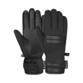 Reusch Paola Gore-Tex Extra Warm, Waterproof, Windproof and Breathable Winter Gloves, Finger Gloves, Snow Gloves, Ski Gloves for Women, Black, 7