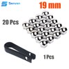 senvenelec 20pcs (Silver) 19mm Automotive Universal Plastic Tyre Nut Nut