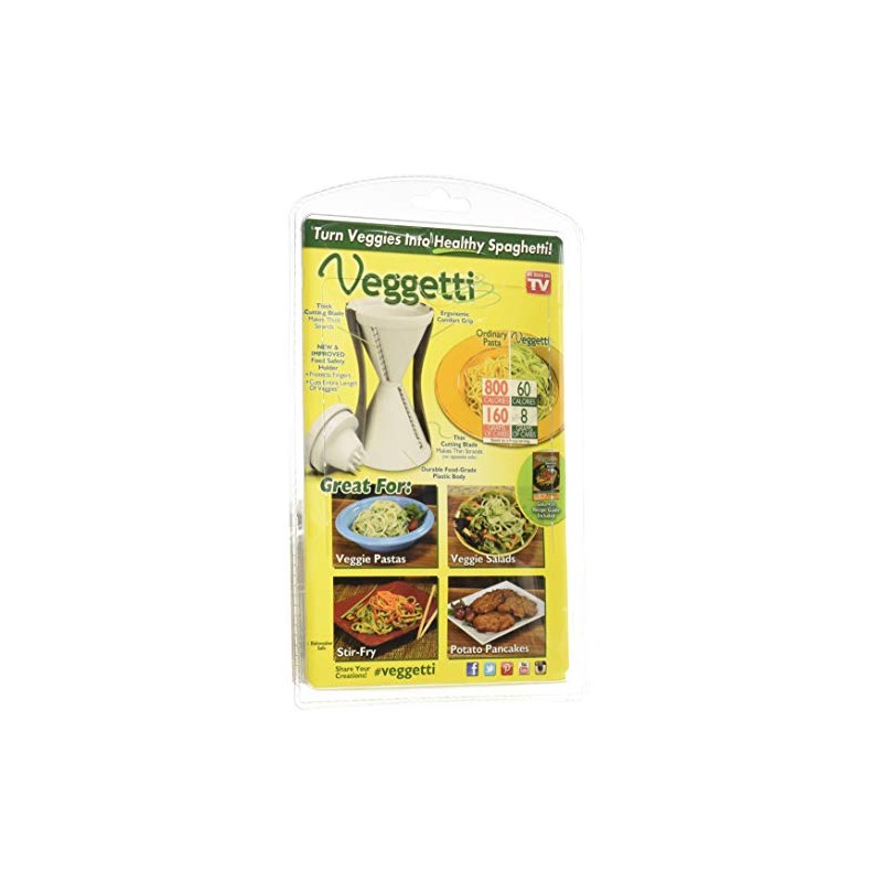 Veggetti 1000203 Veggetti - Cortador de verduras en espiral