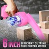 Mini Chainsaw 6-Inch Battery Powered - Pink Cordless Electric Handheld