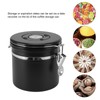 1.2L Coffee Canister Stainless Steel Sealing Storage Jar Food Storage