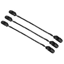 BOROCO 3 x black cap retainer hat clip for fishing clothing holder and wound cables