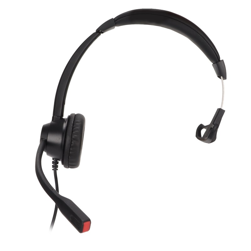 RJ9 Telephone Headset Noise Cancelling Unilateral Corded Business Headphone with