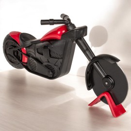 MIJOMA Pizza Cutter Motorcycle - Trendy Pizza Scooter in Motorcycle Design, Stainless Steel Wheel, Pizza Cutter with Stand, Pizza Wheel Approx. 22 x 10 cm