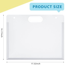 Chinco 2 Pieces Art Portfolio for Kids Art Portfolio Folder for Artwork Art Portfolio Case with Handles Waterproof Art Storage for Kids Teachers Artwork Keepsakes Poster (8 K)