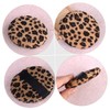 Minkissy 3pcs Facial Makeup Puff Soft Leopard Print Powder Puff