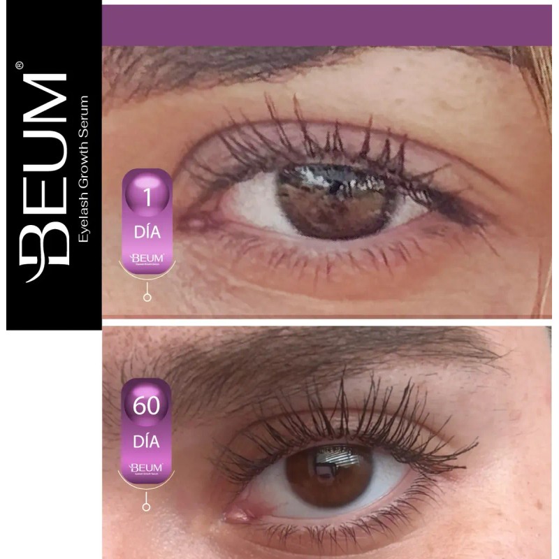 Suero Serum Crecimiento De Pestañas Y Cejas Más Volumen Beum