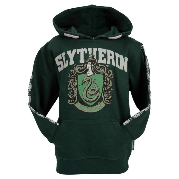 Licensed Unisex Kids Harry Potter Slytherin Hoodie Sizes 1 Year to 13 Years (11-13) Green