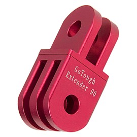 Fotodiox GT-Extnd90-Red GoTough Extender 90 Red Metal 20mm Extension with 90 Degree Turn for GoPro HD Hero Cameras and All GoPro Adapter Mounts