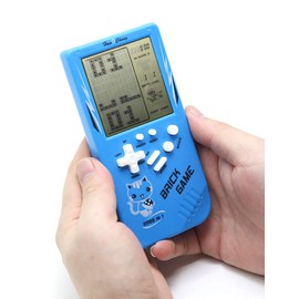 CZT Large Screen Brick Game Console 9999 in 1 Tank/Race/Shooting/Whac-A-Mole/Pocket Game Leisure Puzzle Adjustable Difficulty Level and Speed (Blue)