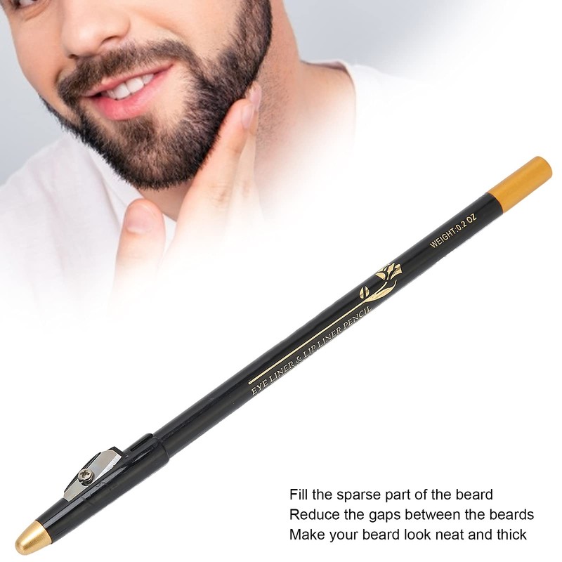 Beard Lineup Pen,ANGGREK White Hairline Pen Professional Beard Pencil Filler