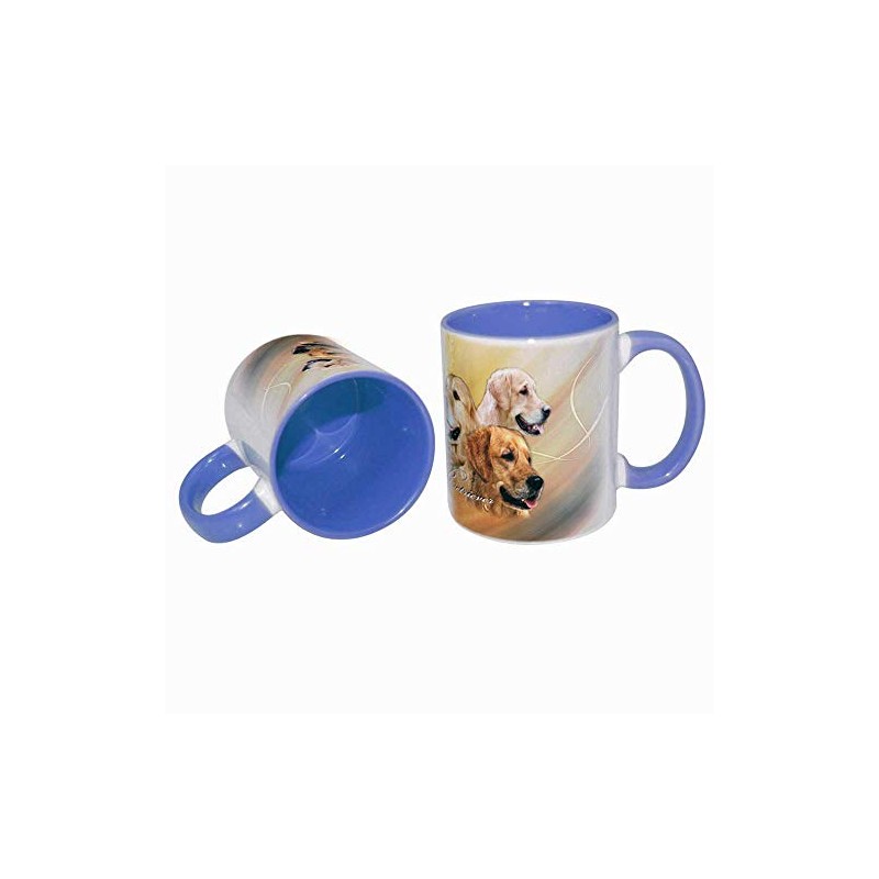 Cups (B) Blue Dog Golden Retriever