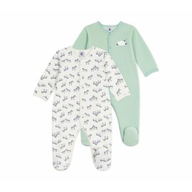 Petit Bateau A0ec900 - Set di pigiami per bambini, in cotone, con stampa A0ec900, Multicolore, 0 mesi