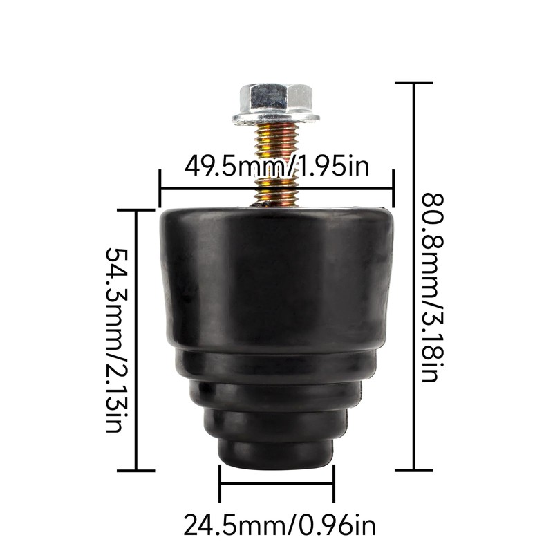 2 Pack Replacement Rubber Shocks for Transom Savers - Boat