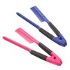 Gatuida 2Pcs Shaped Plastic Hair Straightening Comb Durable Hairdressing Tool