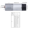 DC Geared Motor with Encoder Speed Measuring Signal Feedback Smart