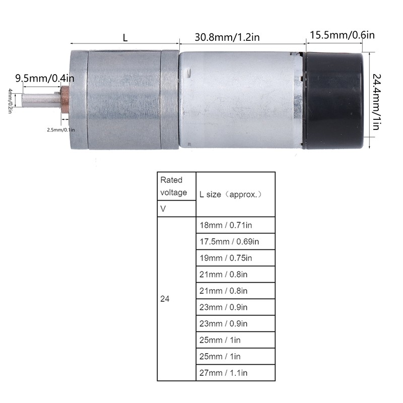 DC Geared Motor with Encoder Speed Measuring Signal Feedback Smart