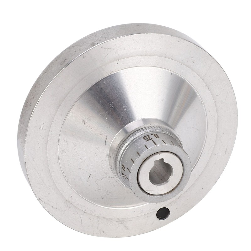 Hand Wheel Crank Handwheel Aluminum Alloy 0‑1mm Scale 80mm Diameter