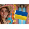Ukraine Handheld Small Flag Set,10 PCS 5×8 Inch Mini Ukrainians