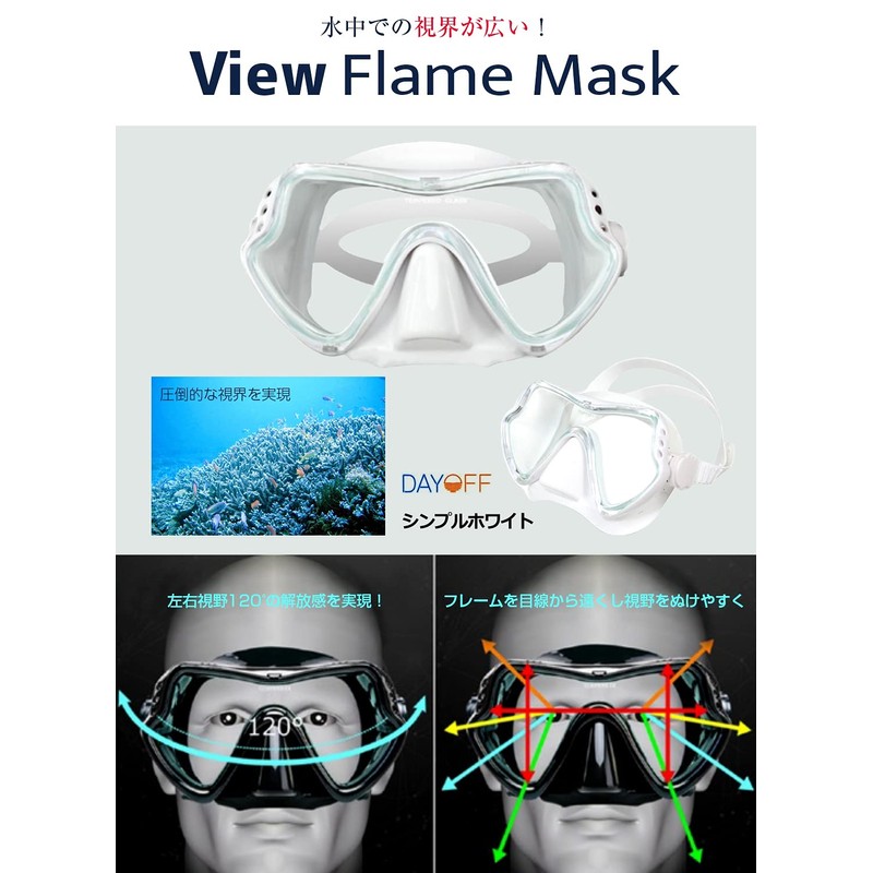 DAYOFF Snorkel Set, Diving Mask, Storage, Snorkel, Snorkeling Set (2