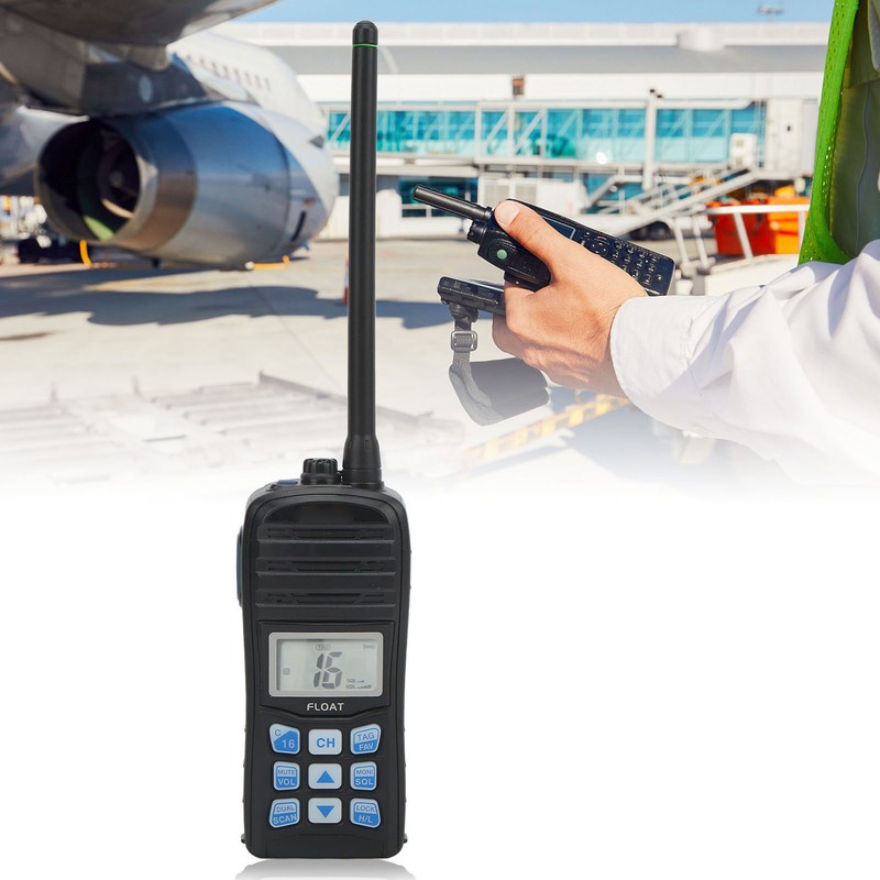 Marine Walkie Talkie Handheld IP67 Waterproof Floating 5W VHF Transceiver