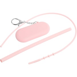 1juego Silicón Pajitas Reutilizables con Funda Kit de Viaje con Limpiador de Pajillas Pajillas Colapsables de Silicón para Bebidas Viaje Picnics y Aventuras al Aire