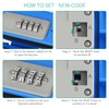 ORIA Portable Safe with Number Code, Key Safe, Outdoor Security