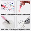 3 Pack Rhinestone Picker Tool Dotting Pen with 3 Wax