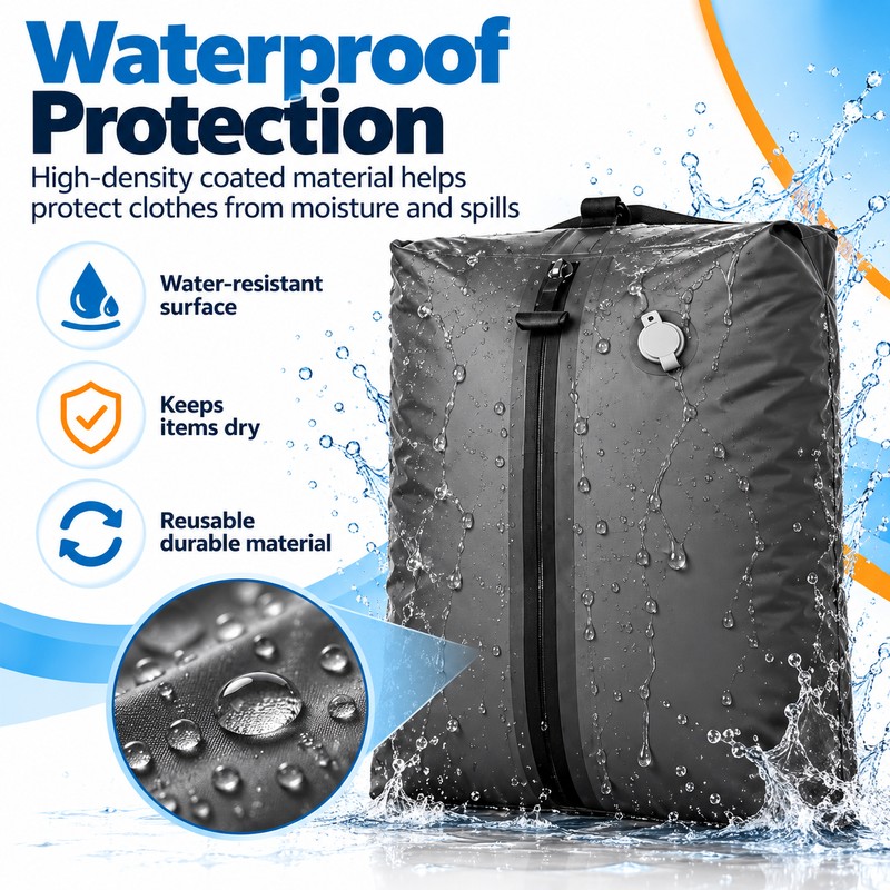 17L Vacuum Compression Storage Bag for Travel – Reusable Waterproof
