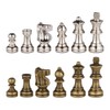 Odysseus Metal Weighted Chess Pieces with 2.5 Inch King and