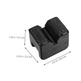 Ciieeo 2Pcs Rubber Jack Pads for Trailer and Vehicle Stabilizer Durable Non Slip Floor Jack Support Blocks Compatible with Jacks Heavy Duty Compression Performance