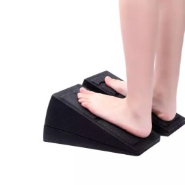 운동 블록 보조기구 스쿼트 발받침 경사 다리강화 헬스 [2. 블랙블루 3단 조절] Exercise Block Support Squat Footrest Incline Leg Strengthening Health [2. Black Blue 3-Stage Adjustable]