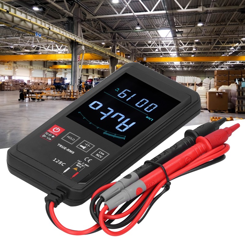 HY128C Intelligent Multimeter Touch Screen Digital Multi Display Frequency Temperature