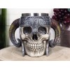 Ebros Gift Viking Warrior Skull With Battle Helmet Beer Stein