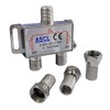 ASCL 2 Way Indoor TV Aerial Splitter with F Plug