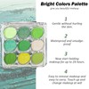 Green Eyeshadow Palette, 9 Colours Glitter Eye Shadow Makeup, Green
