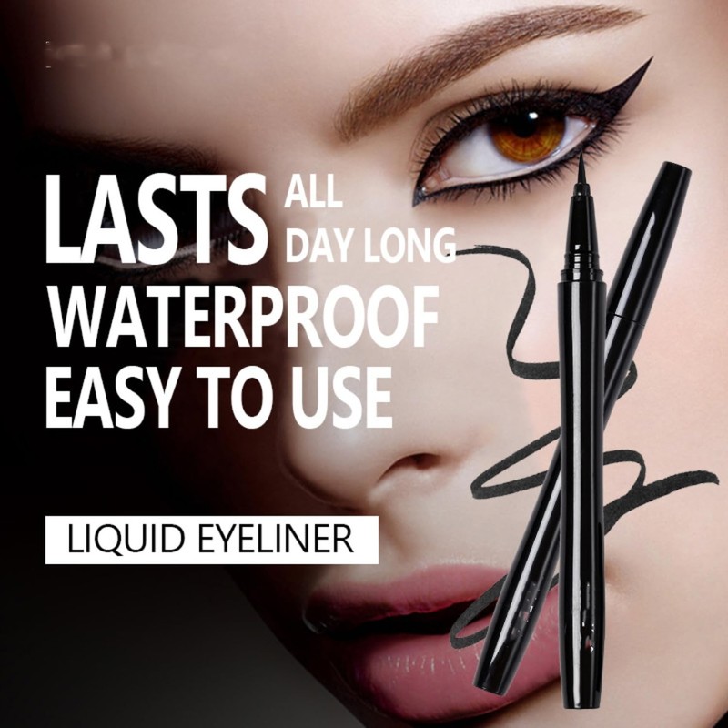 Waterproof Liquid EyeLiner Smudge-Proof & Transfer-Resistant Ultra-Fine Eyeliner Pen Stay