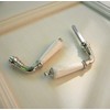 Antikas - Door Handles Polished Nickel with Ceramic Handle Antique